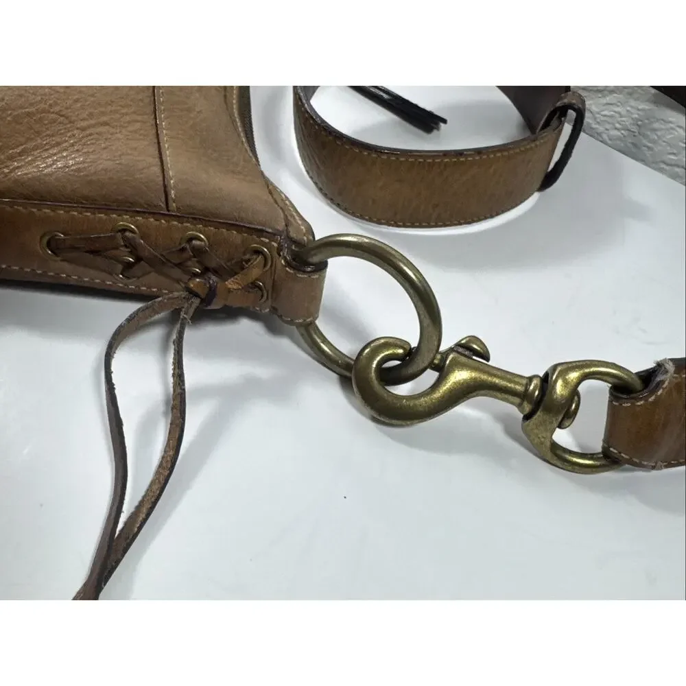 Coach Brown Leather F06S 10398 Crossbody Shoulder Bag